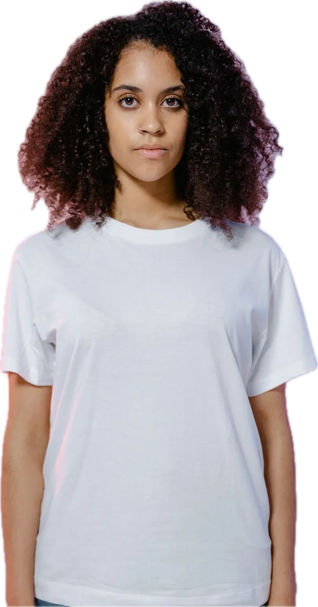The combed cotton crew tee, worn plain